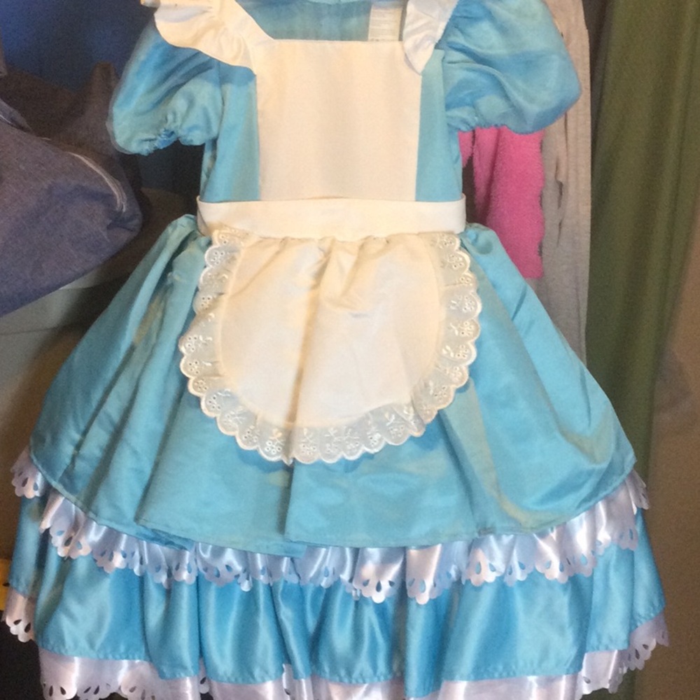 Disney Light Blue Girls' Costume Dress with White Apron